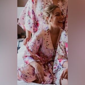 Silk-like Floral Kimono